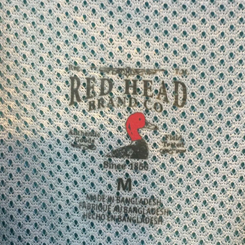 Red Head Brand Mens Green Outdoor Fishing Hiking Vented Shirt,‎ Roll Tab, sz M - Picture 9 of 11